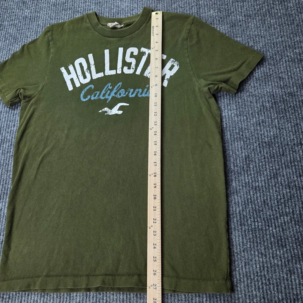Vintage Hollister T Shirt Mens Large Green Graphic California Y2K Surf Skate